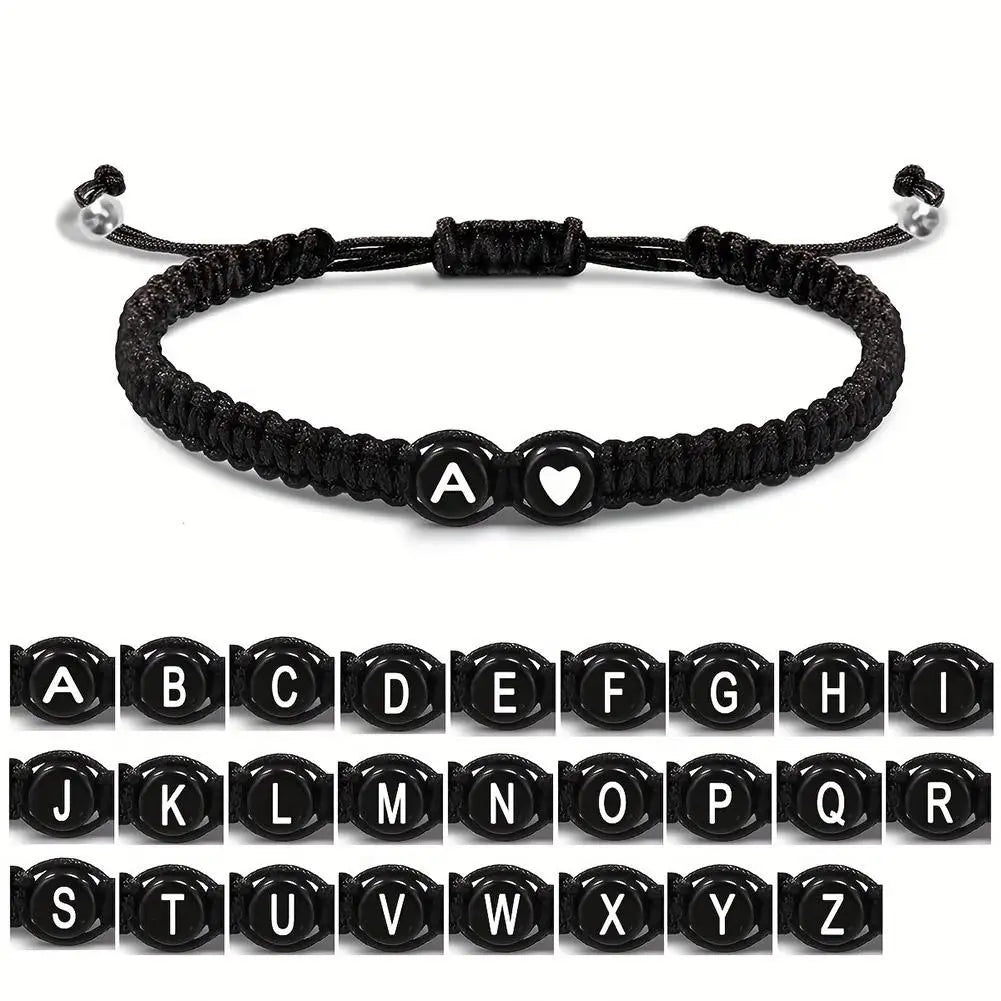 26 Letters Initial Heart Bracelets