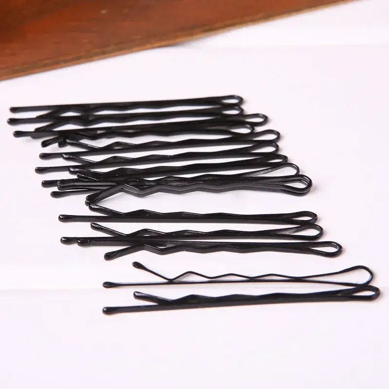 60-600pcs Black Hairpins