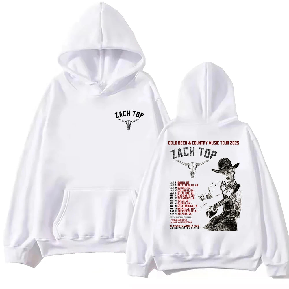 Zach Top Cold Beer & Country Music Tour 2025 Hoodie