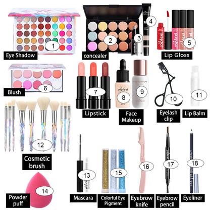 All In One Makeup Kit For Women Full Kit Set